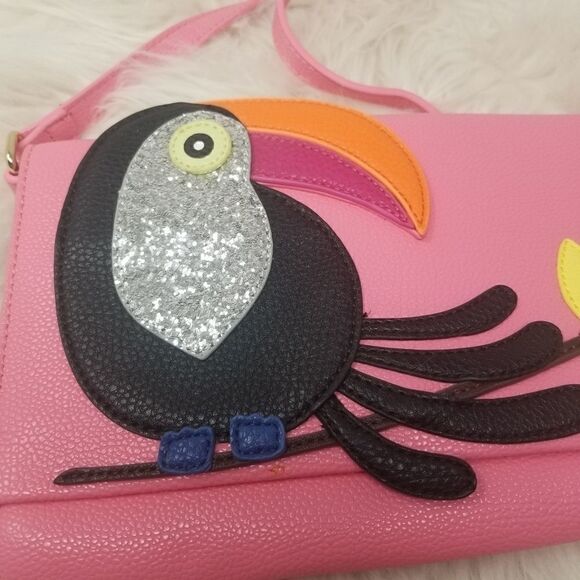 Pink Toucan Crossbody Bag - Picture 10 of 11